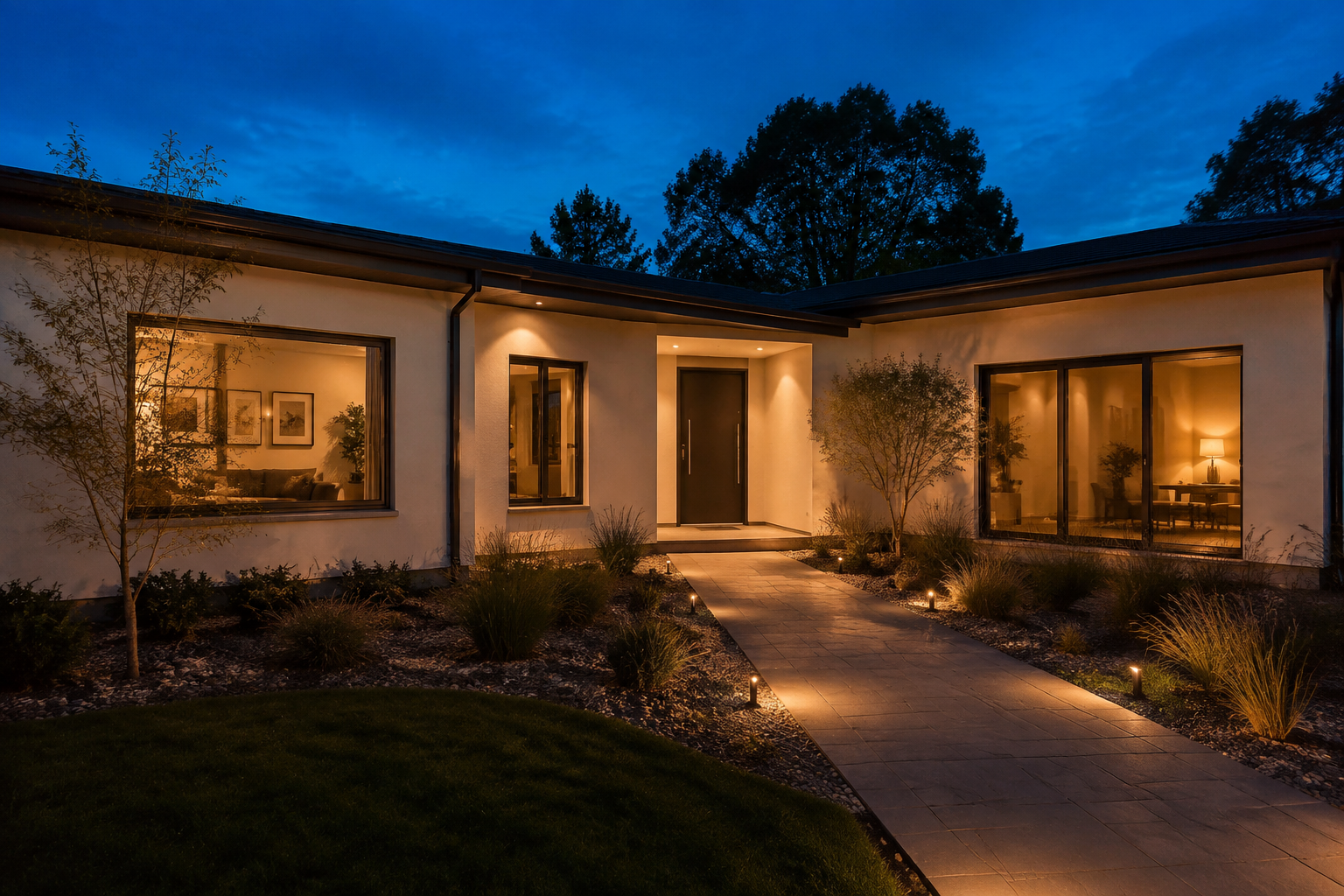 Concept home exterior used in the Fieldnote demonstration